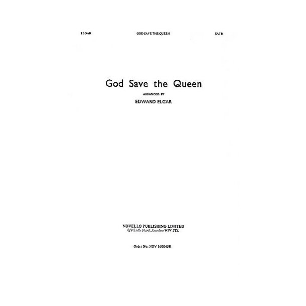 God Save The Queen (SATB)