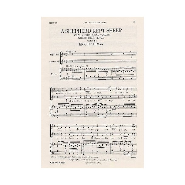 A Shepherd Kept Sheep