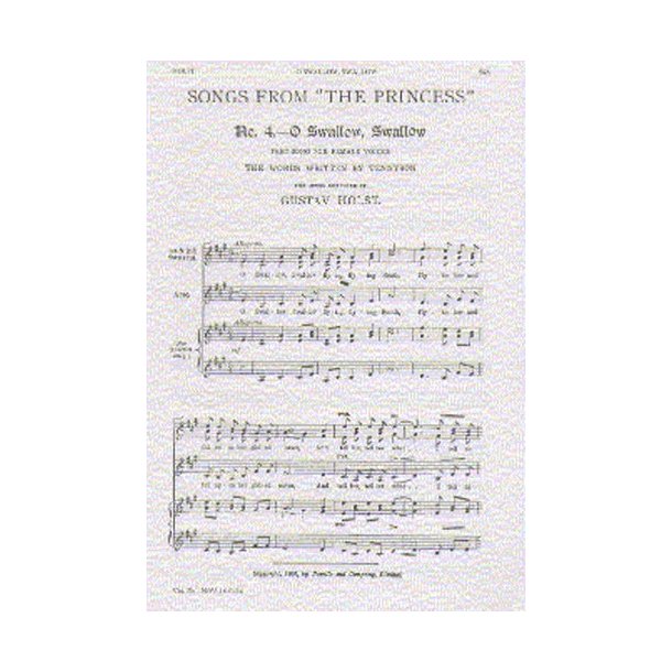 Holst: O Swallow, Swallow