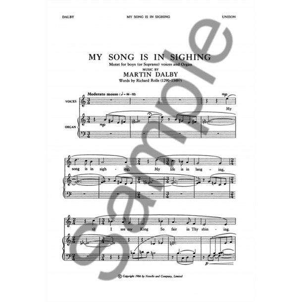 Martin Dalby: My Song Is In Sighing