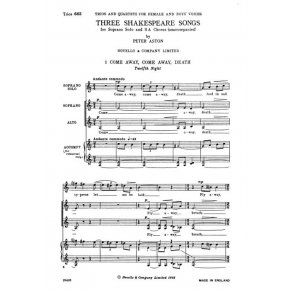 Peter Aston: Three Shakespeare Songs