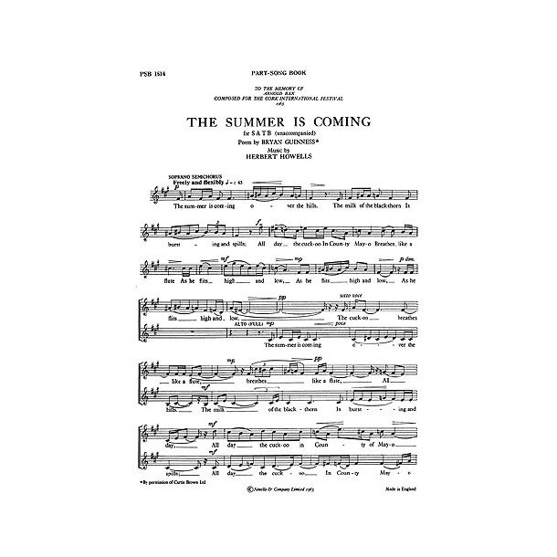 Herbert Howells: Summer Is Coming