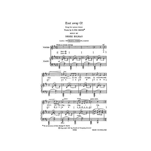Derek Holman: East Away O