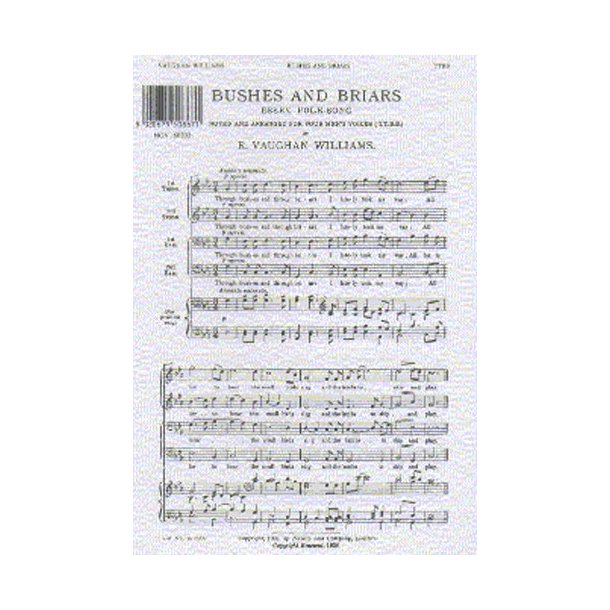 Vaughan Williams: Bushes and Briars For TTBB