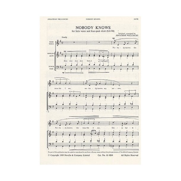 Jonathan Willcocks: Nobody Knows