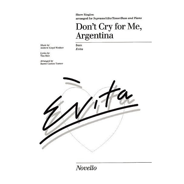 Don't Cry For Me Argentina Show Singles