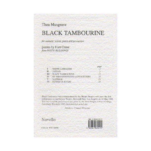Musgrave: Black Tambourine
