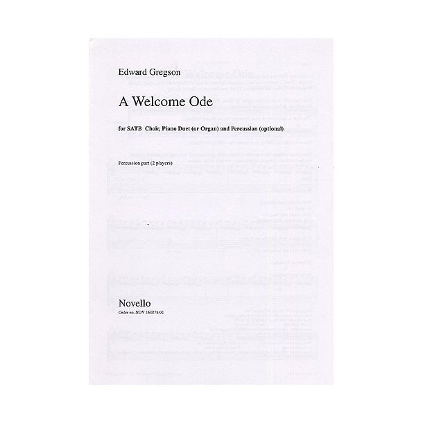 Edward Gregson: A Welcome Ode (Percussion Part)