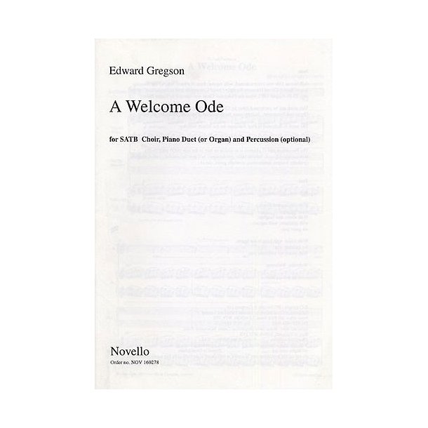 Edward Gregson: A Welcome Ode (Score)