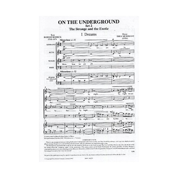 Musgrave: On The Underground Set 2: The Strange And The Exotic