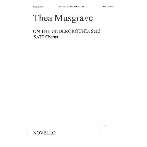 Thea Musgrave: On The Underground, Set 3