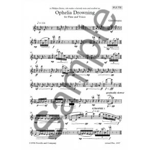 Giles Swayne: Ophelia Drowning (Flute Part)