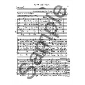 RR Bennett: Carol for SATB Chorus