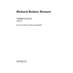 Richard Rodney Bennett: Three Duets for Two Violas (Teacher and Pupil)