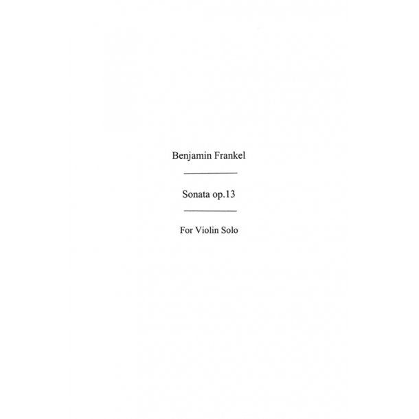 Benjamin Frankel: Sonata No.1