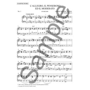 G.F. Handel (Ed. Donald Burrows) – L’Allegro, Il Penseroso Ed Il Moderato (For Soloists, SATB Choir And Orchestra)  Continuo Separately