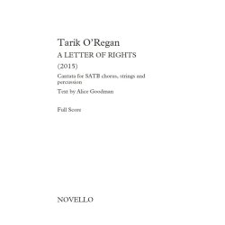 Tarik O'Regan: A Letter Of Rights (Full Score)