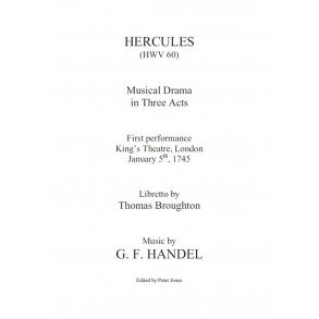 G. F. Handel: Hercules (Ed. Peter Jones) (Vocal Score)
