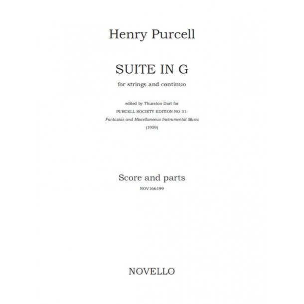 Henry Purcell: Suite In G (Score/Parts)