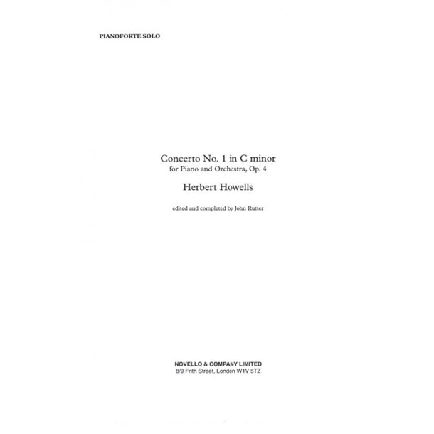 Herbert Howells: Piano Concerto No.1 (Piano Solo Part)