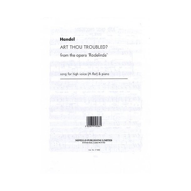 Handel: Art Thou Troubled (High Voice)