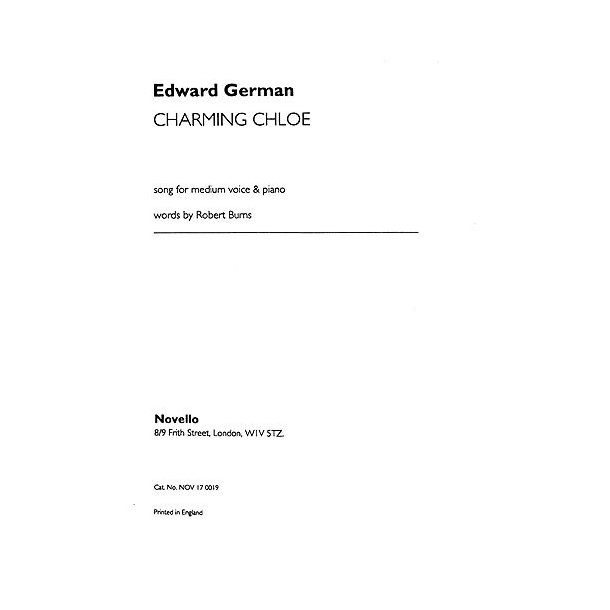 Edward German: Charming Chloe In E Flat (Medium Voice And Piano)