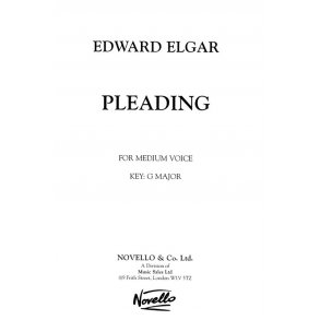 Elgar: Pleading for Medium Voice with Piano