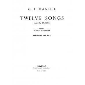 Handel, Gf 12 Songs Bass/Piano