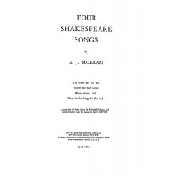 E.J. Moeran: Four Shakespeare Songs