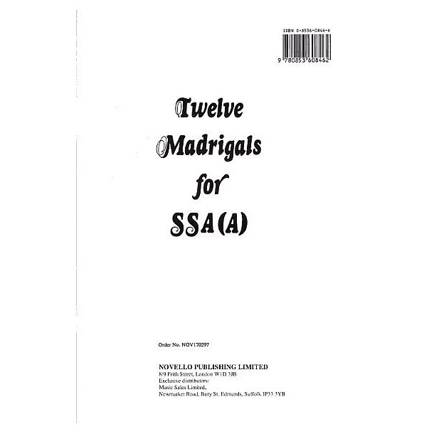 Twelve Madrigals