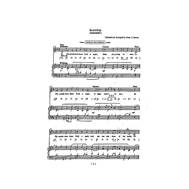 Cecil Sharp: A Selection Of Less Known Folk-Songs Volume 2