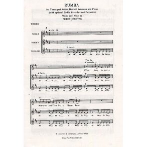 Peter Jenkyns: Rumba (Vocal Score)