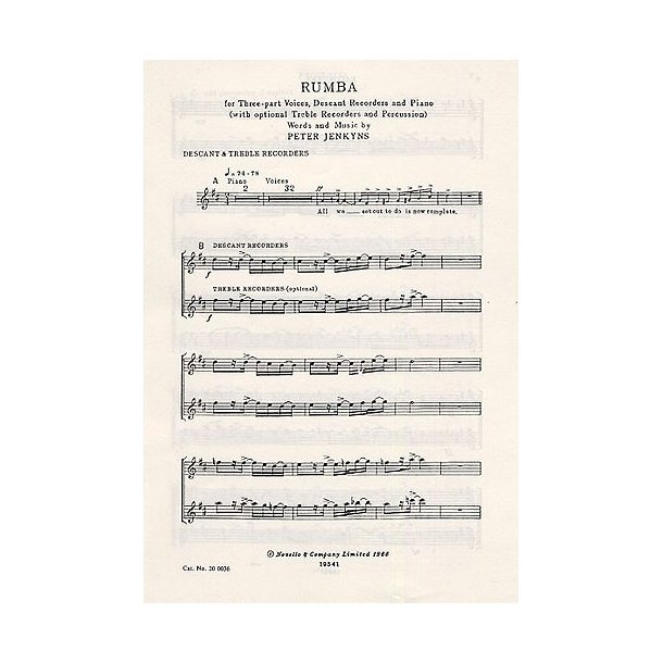 Peter Jenkyns: Rumba