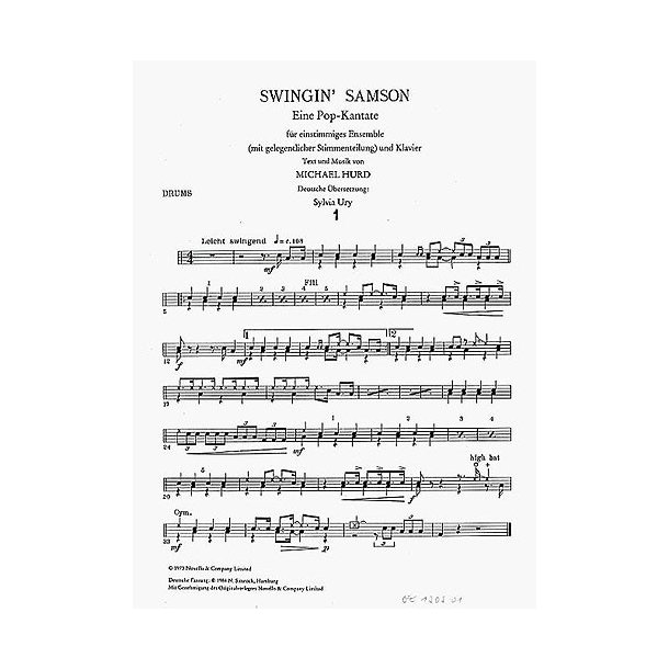 Michael Hurd: Swingin' Samson (Drum Part)