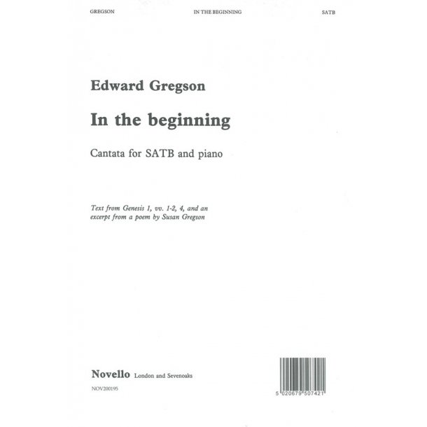 Edward Gregson: In The Beginning