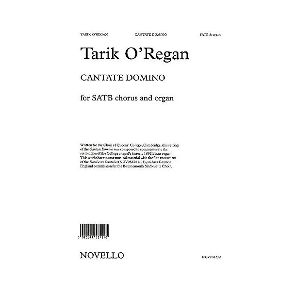 Tarik O'Regan: Cantate Domino