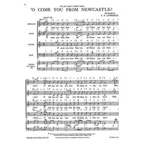 Lawrence, Tb O Come You From Newcastle Satb/Piano (For Rehearsal Only)