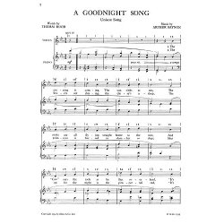 Arthur Baynon: A Goodnight Song Unison/Piano