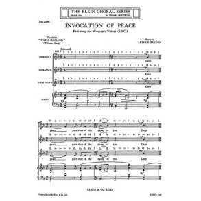 Baynon, A Invocation Of Peace Ssa And Piano