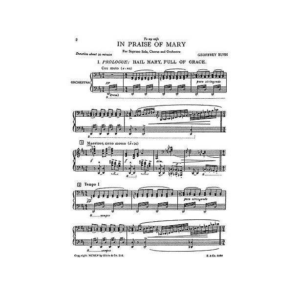 Geoffrey Bush: In Praise Of Mary (SATB)