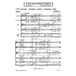 Geoffrey Bush: Music When Soft Voices Die for SATB Chorus