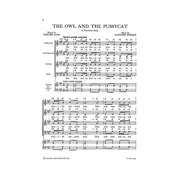 Clifford Harker: The Owl And The Pussycat