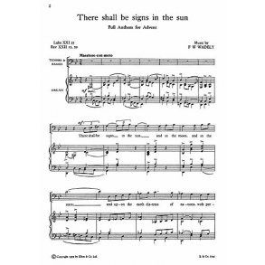 Frederick W. Wadely: There Shall Be Signs In The Sun - SATB/Organ
