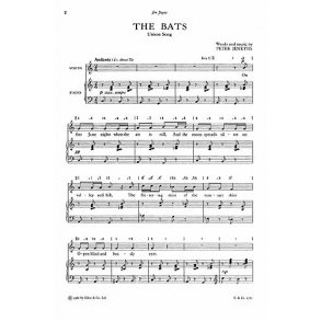 Jenkyns, P The Bats Unison And Piano