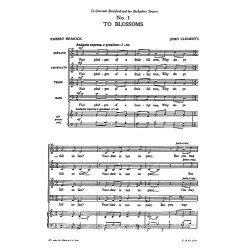 Clements, J Five Settings Of Herrick Satb Vocal Score