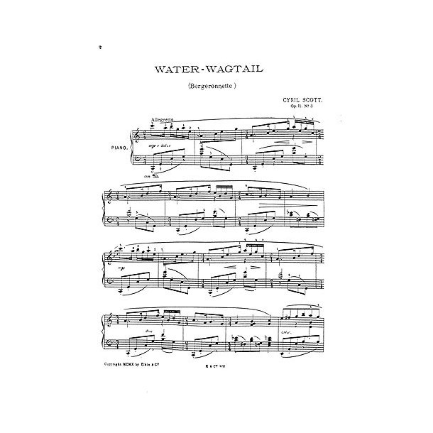 Cyril Scott: Water Wagtail Op.71 No.3