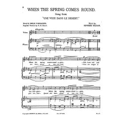 Edward Elgar: When The Spring Comes Round (Low Voice And Piano)