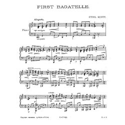 Scott: First Bagatelle for Piano