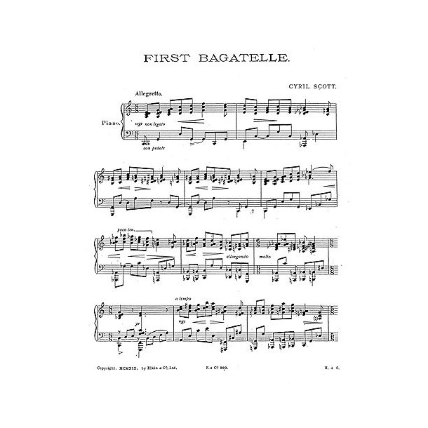 Scott: First Bagatelle for Piano