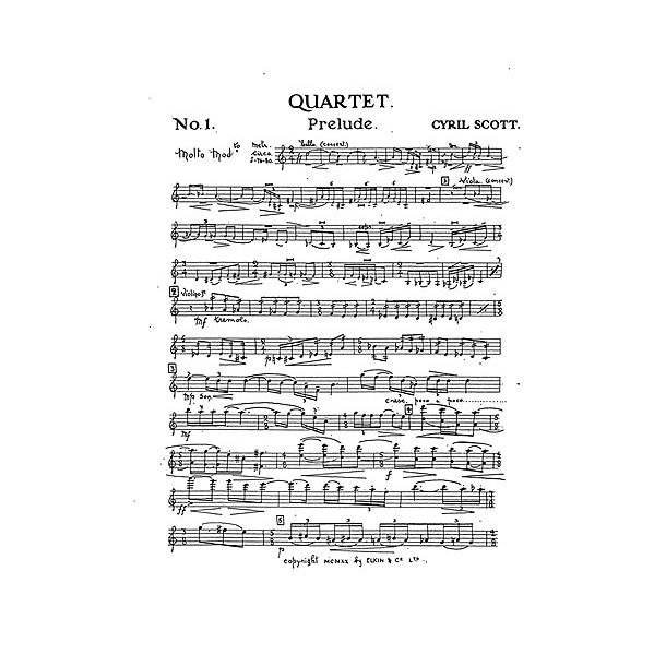 Scott: String Quartet No.1 (Parts)